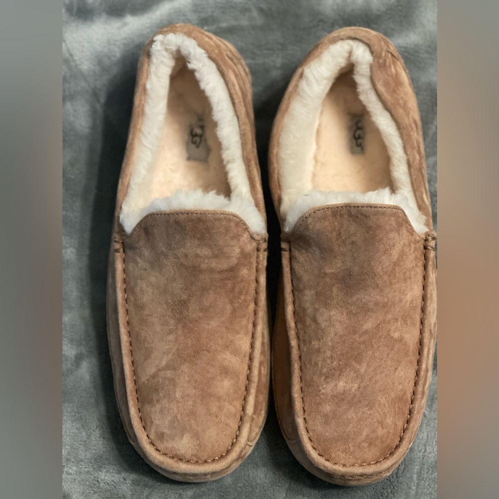 UGG Ascot Chestnut Suede Slipper Mens US 15 S/N 5775